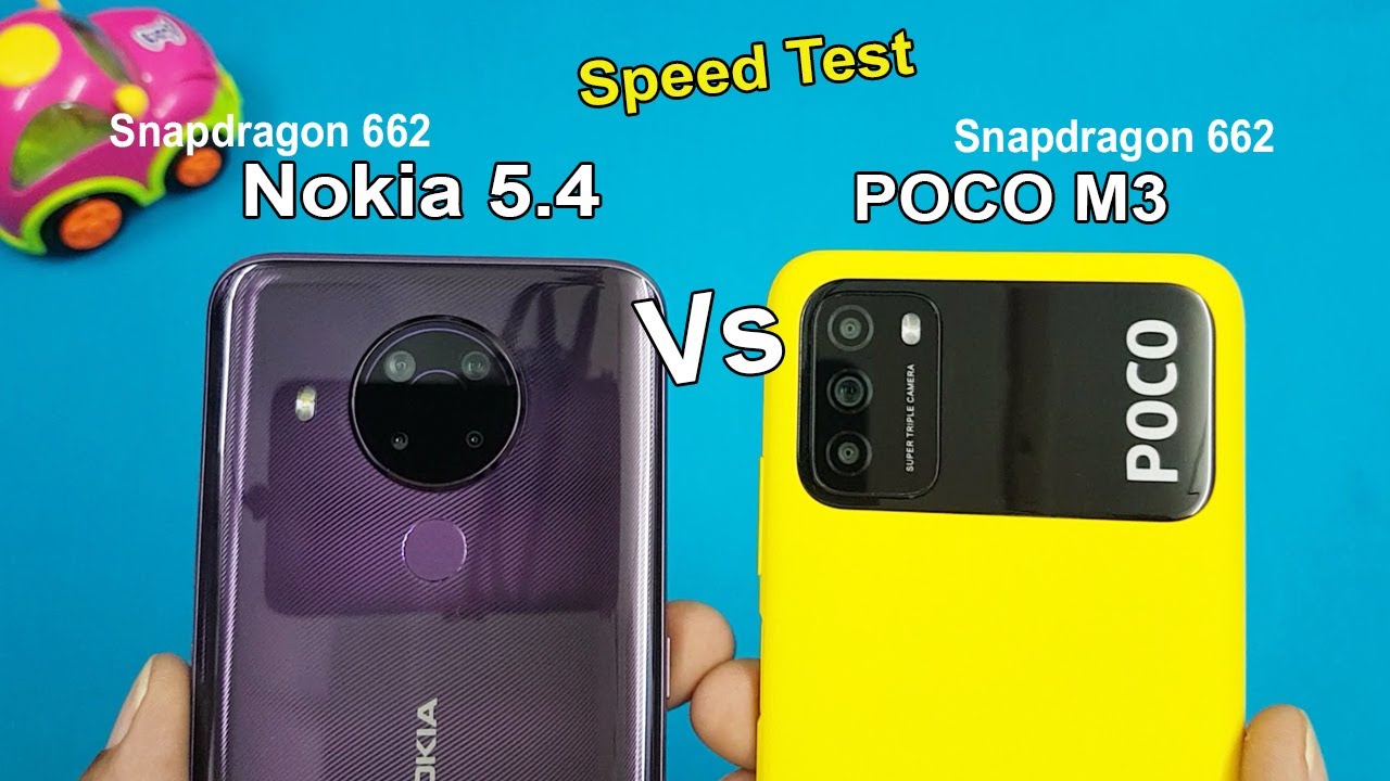 Nokia 5 4 vs POCO M3 Speed Test / Compression | Antutu Benchmark Scores / Snapdragon 662