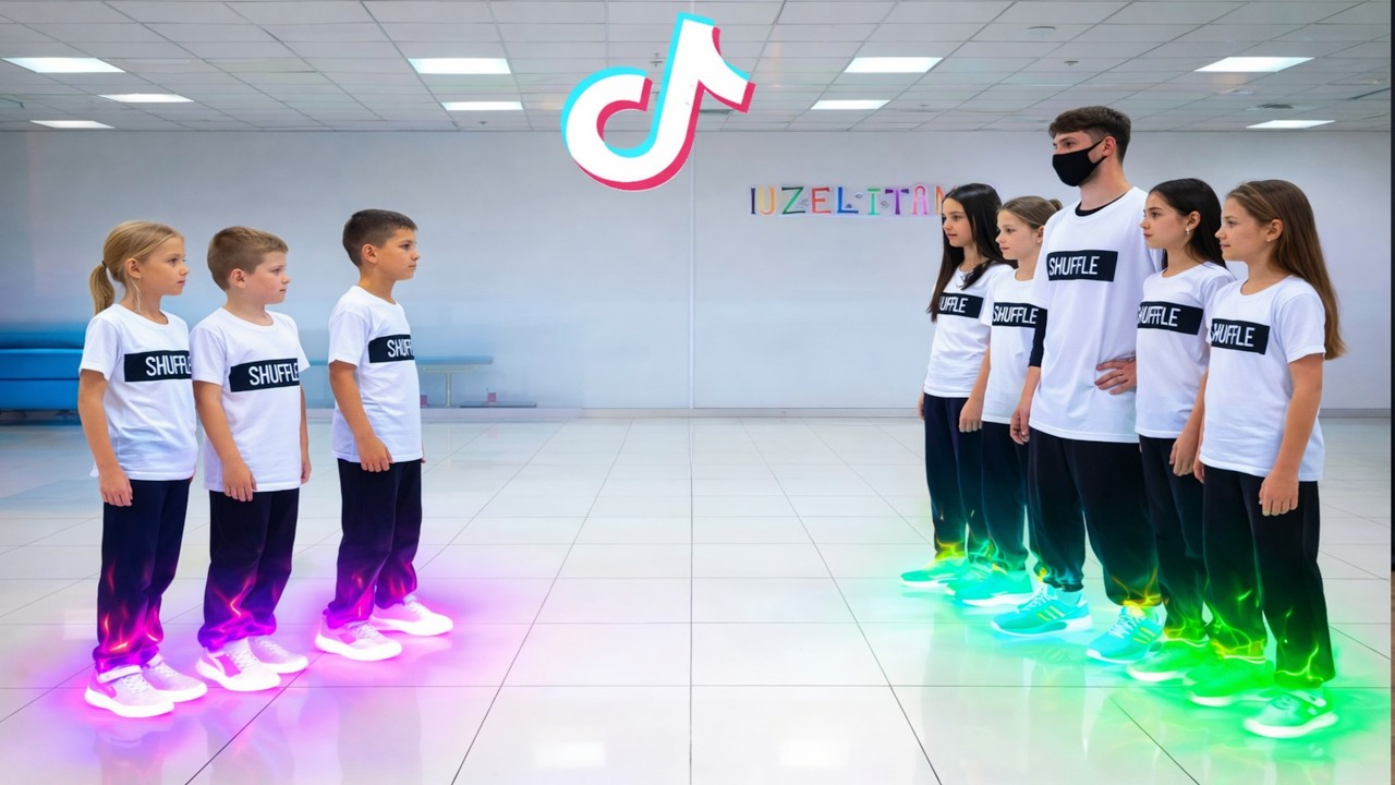 SHUFFLE BATTLES🤓🔥 WHO WIN 🏆 LITTLE  KIDS  BATTLE?? 😱 TUZELITY DANCE 🫰