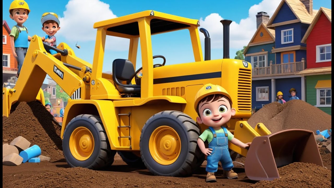 Bulldozer at the Building Site | Exciting Bulldozer Song for Kids | Construction Adventure Rhyme