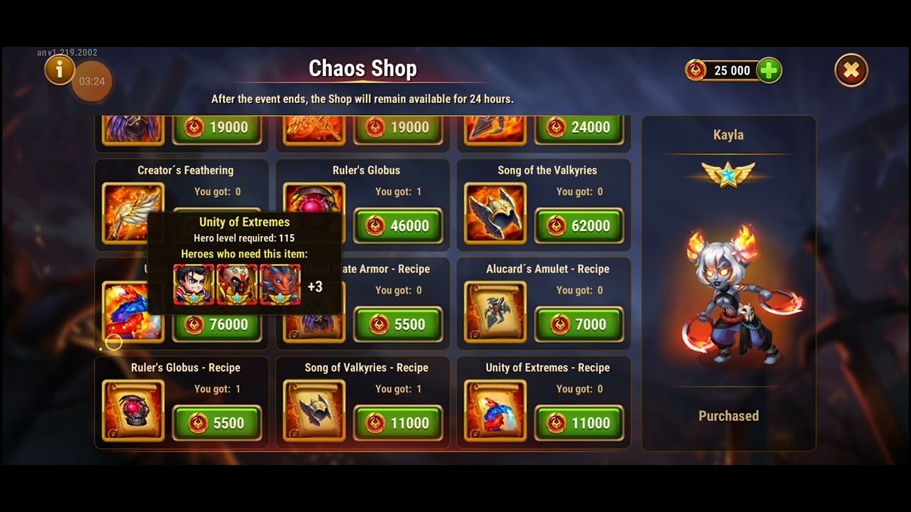 Way of Chaos event Nov 2024