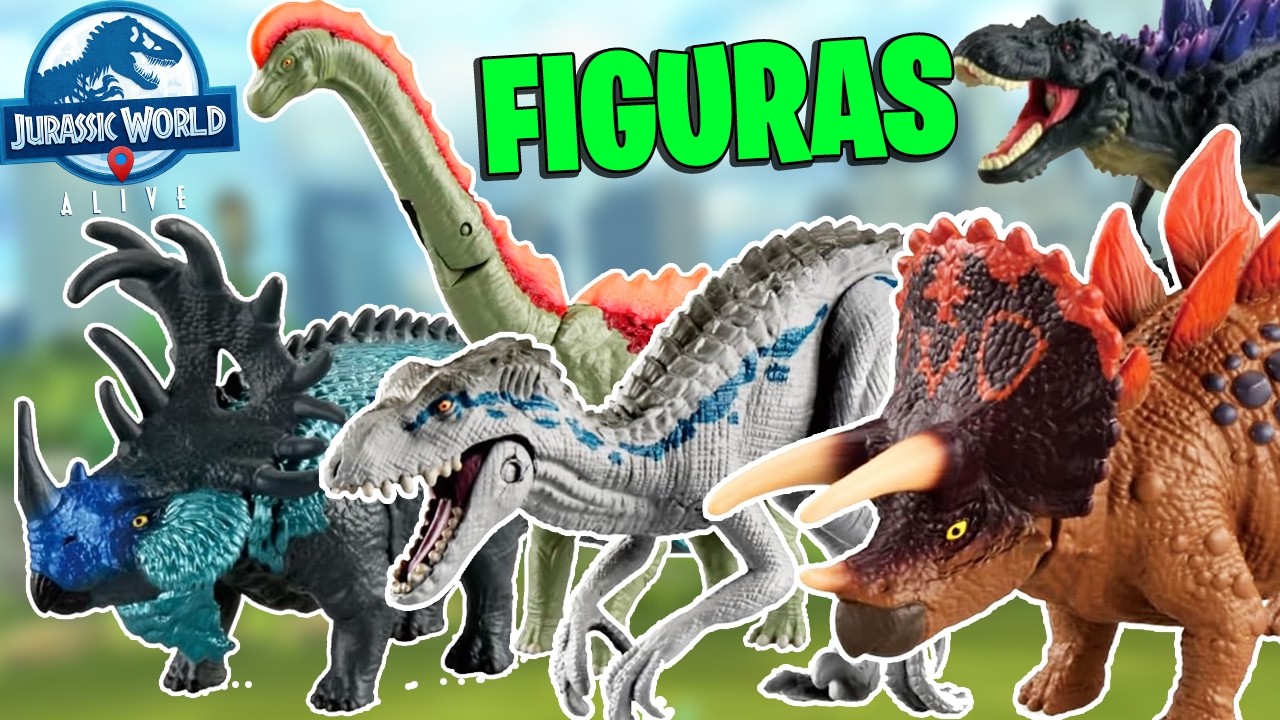 MORTEM REX en FIGURA OFICIAL!!! y M&aacute;s DINOSAURIOS H&Iacute;BRIDOS de Jurassic World Alive