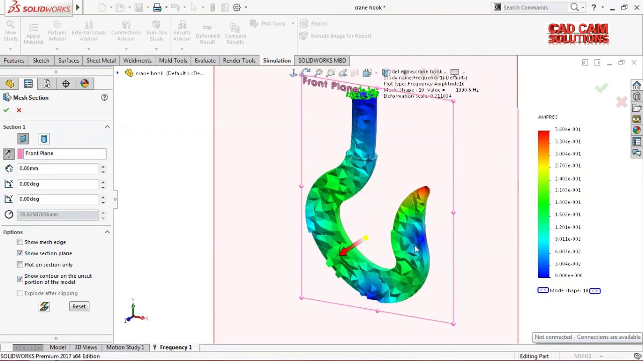 SolidWorks Simulation frequency Analysis
