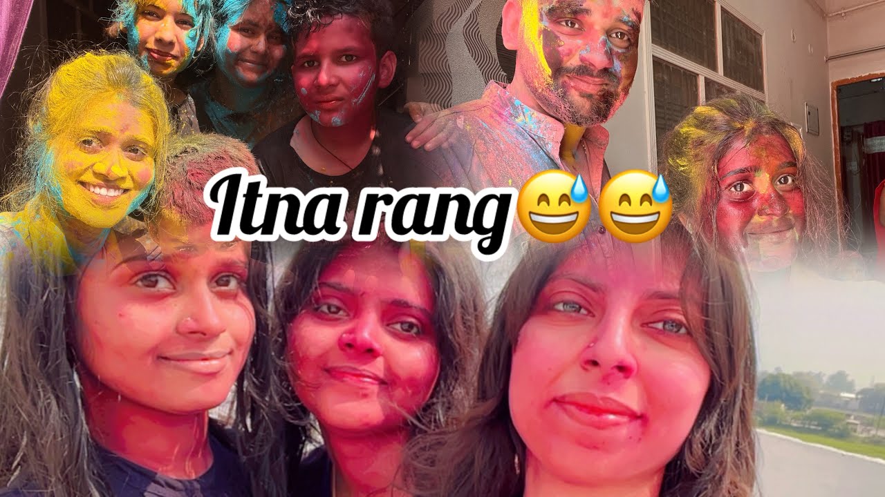 Holi mein itna rang 🤣😂 #holi #vlog #vlogging #blogger @iamneetubisht 