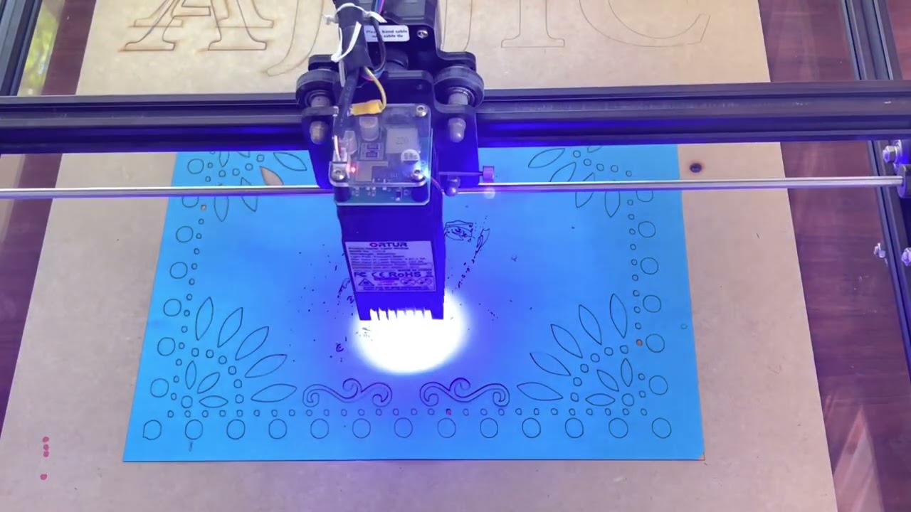 Papel Picado with a laser