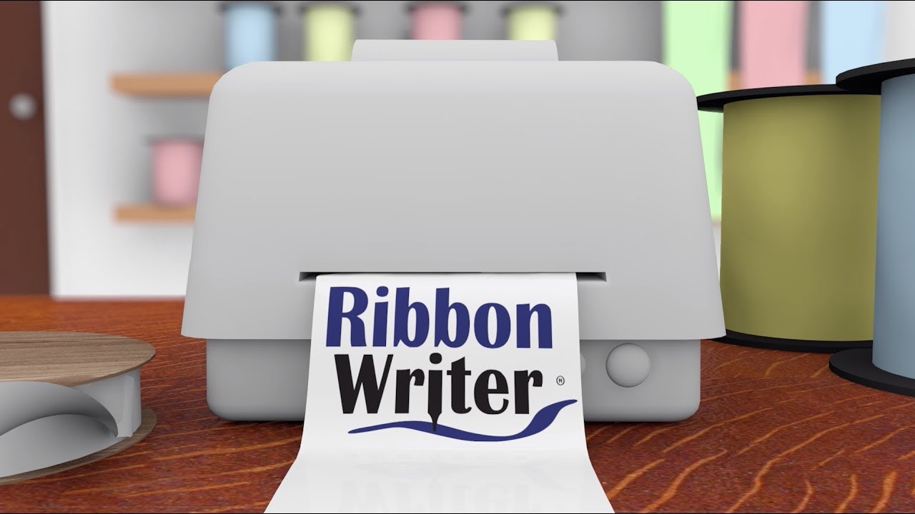 Printing sashes using the Ribbon Writer