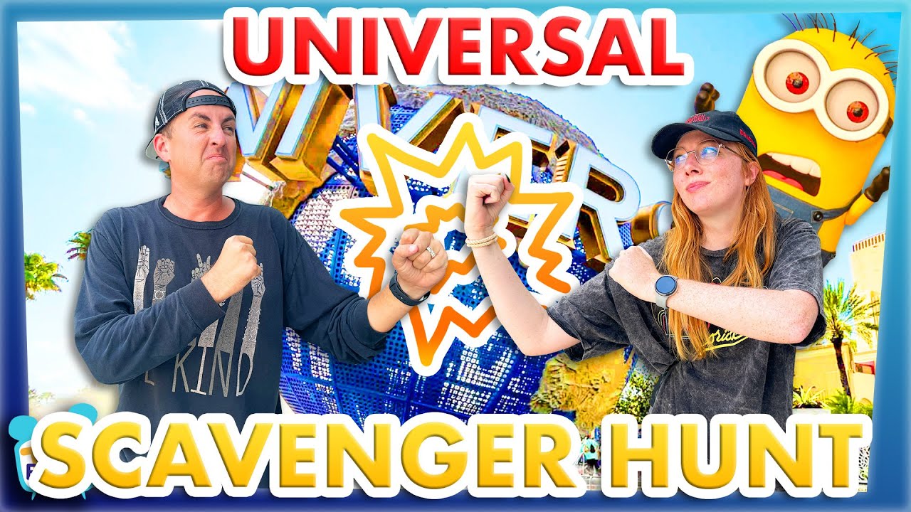 Universal Orlando Scavenger Hunt 1 -- Quincy vs Sage in Universal Studios