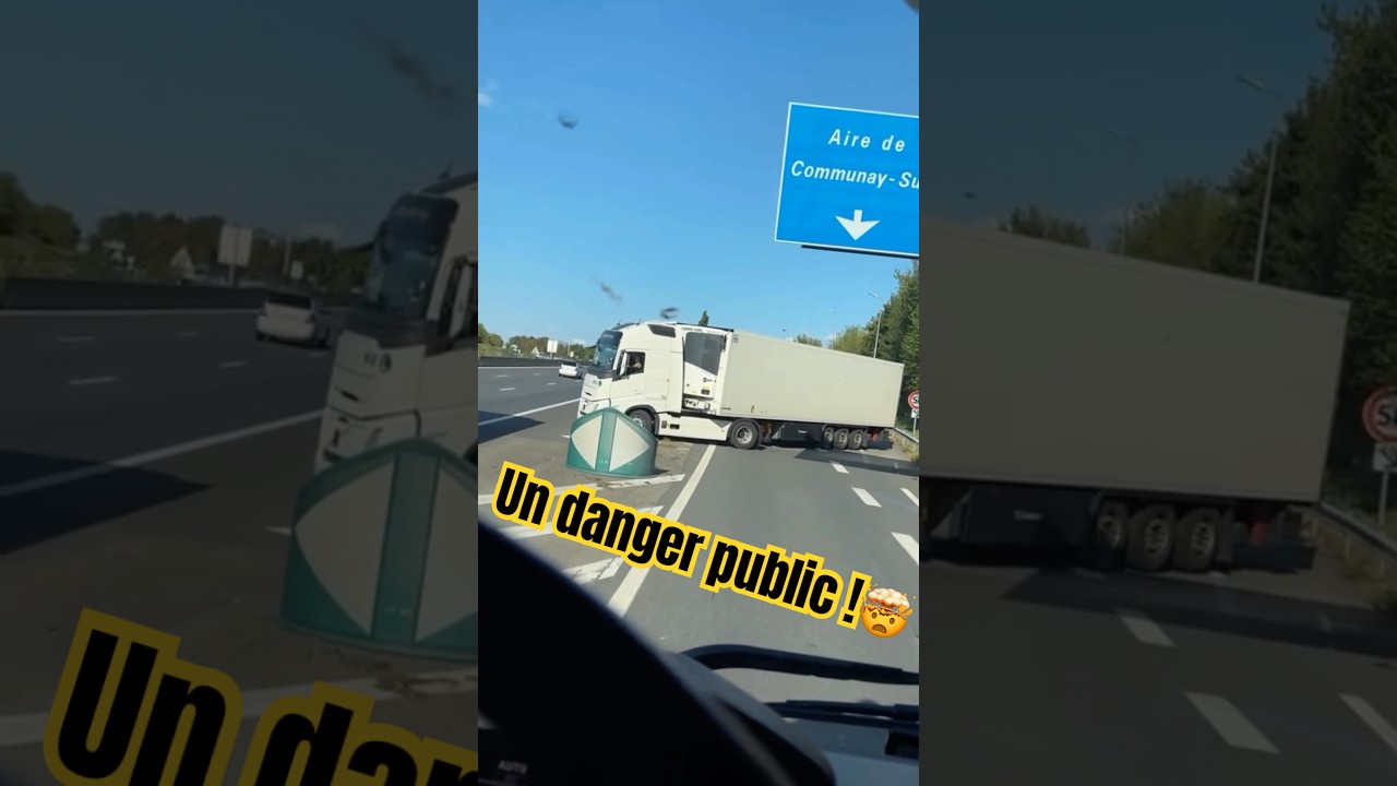 The truck driver is stupid 🤨#truck #truck #est2