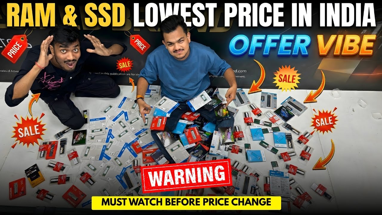 PRICE DROP! 🔥RAM & SSD Lowest Price in India / RAM & SSD Price in 2026 #pcbuild