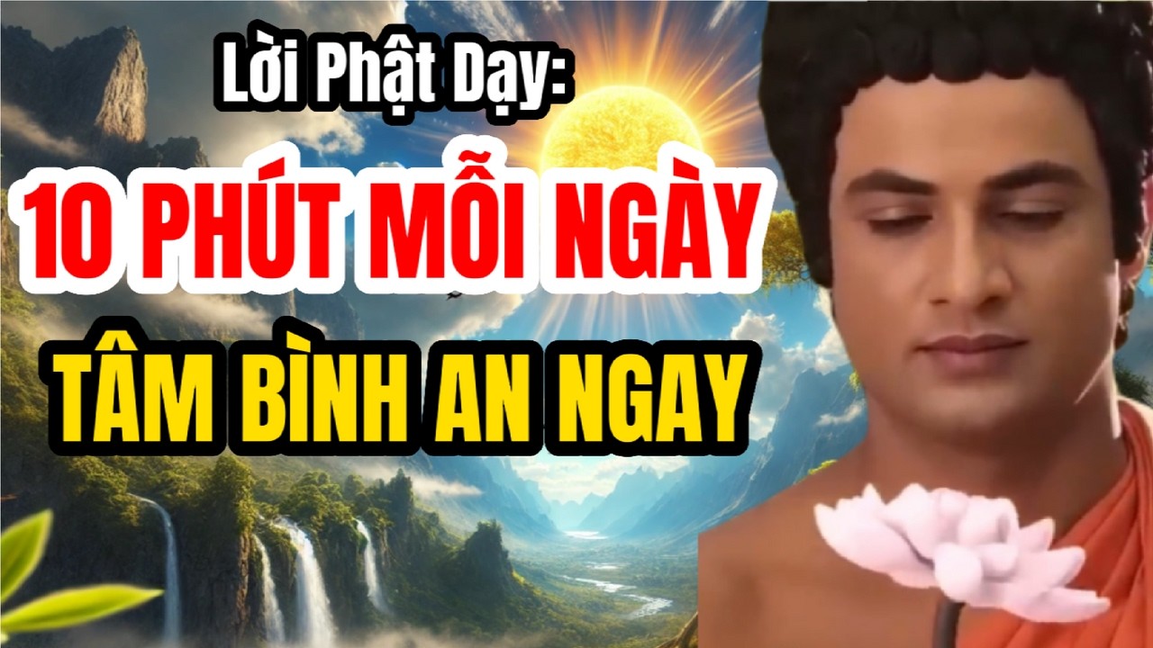 Chỉ 10 Phút Mỗi Ngày… Tâm Bạn Sẽ Bình An Bất Ngờ | Lời Phật Dạy