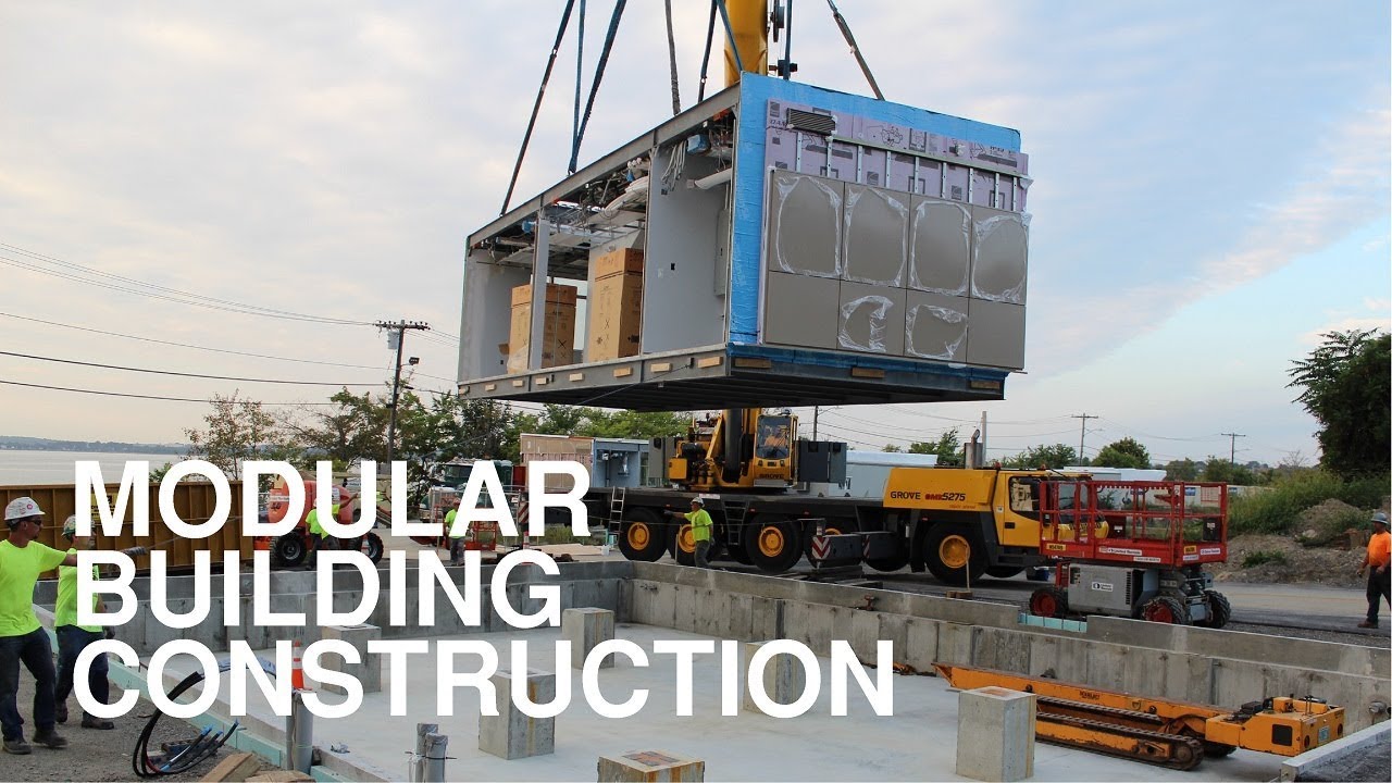 Incredible MODULAR BUILDING CONSTRUCTION of Moon Island Firing Range near Boston