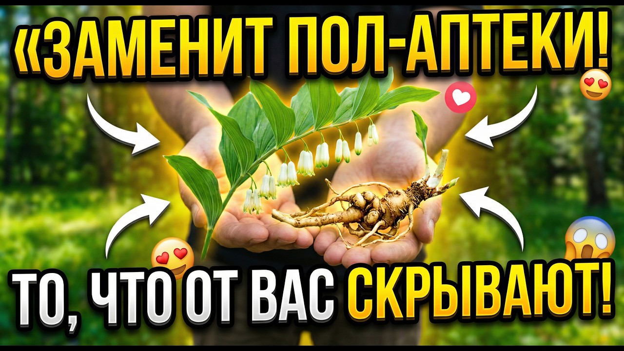 Купена — забытый корень, который может заменить половину аптечки!!!