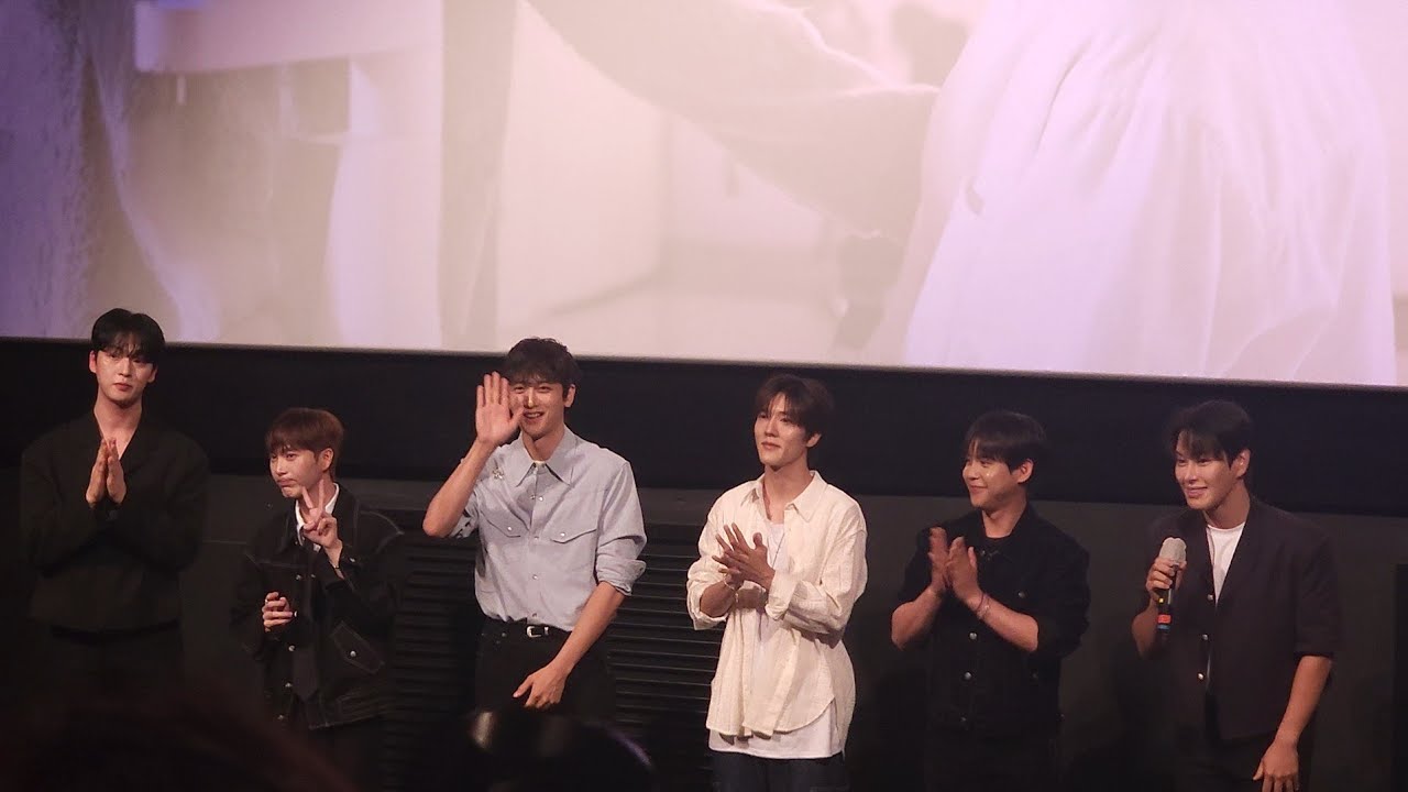 250821 웹드라마 '최애가 나타났다' 프리미엄 시사회 상영전 무대인사 (김강민, 박진후, 김홍준 그리고 백민희 감독님 with A-ONE)