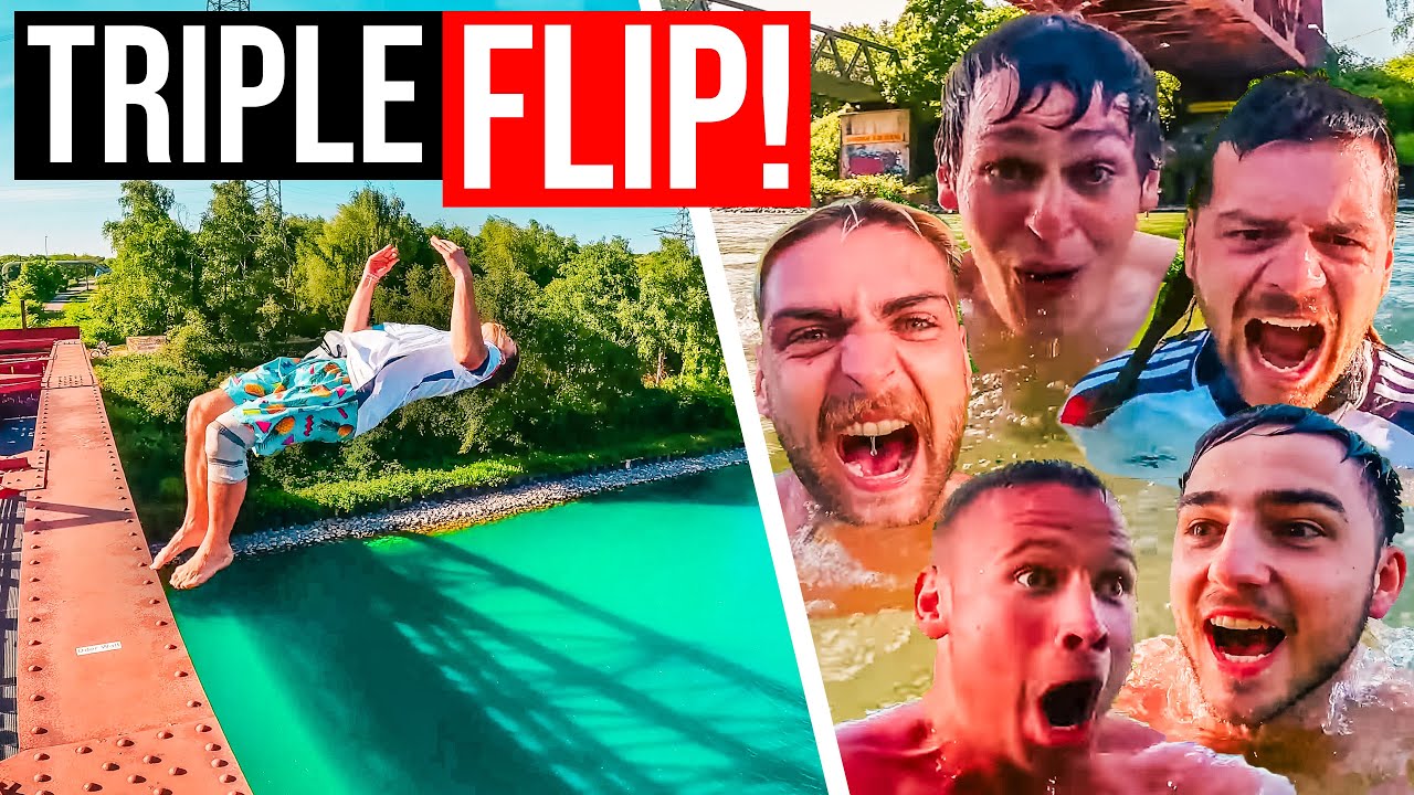 Neuer MEILENSTEIN an der ROTEN Brücke! | 14M Comeback-Sprünge & DIY Parkour Park Update! | Essen