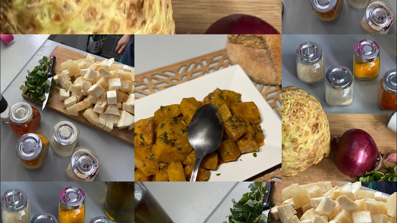 وصفة لذيذة بجدر الكرافس/ recette de céleri-rave à la marocaine