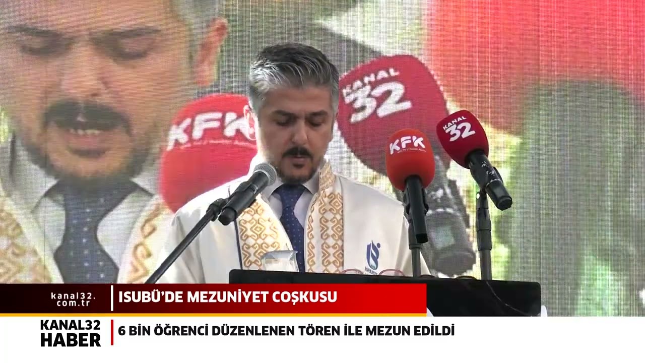 ISUB&Uuml;&rsquo;de mezuniyet coşkusu