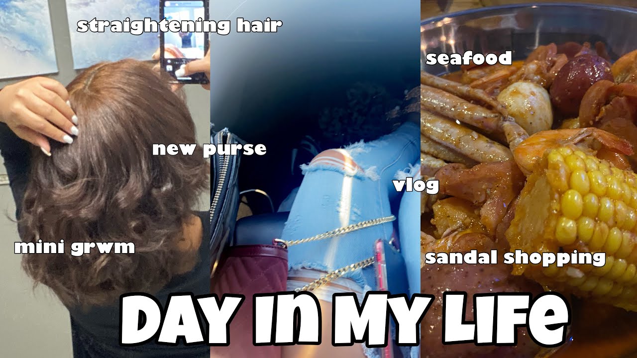 Productive Day In My Life|| mini grwm, seafood, new purse, etc.