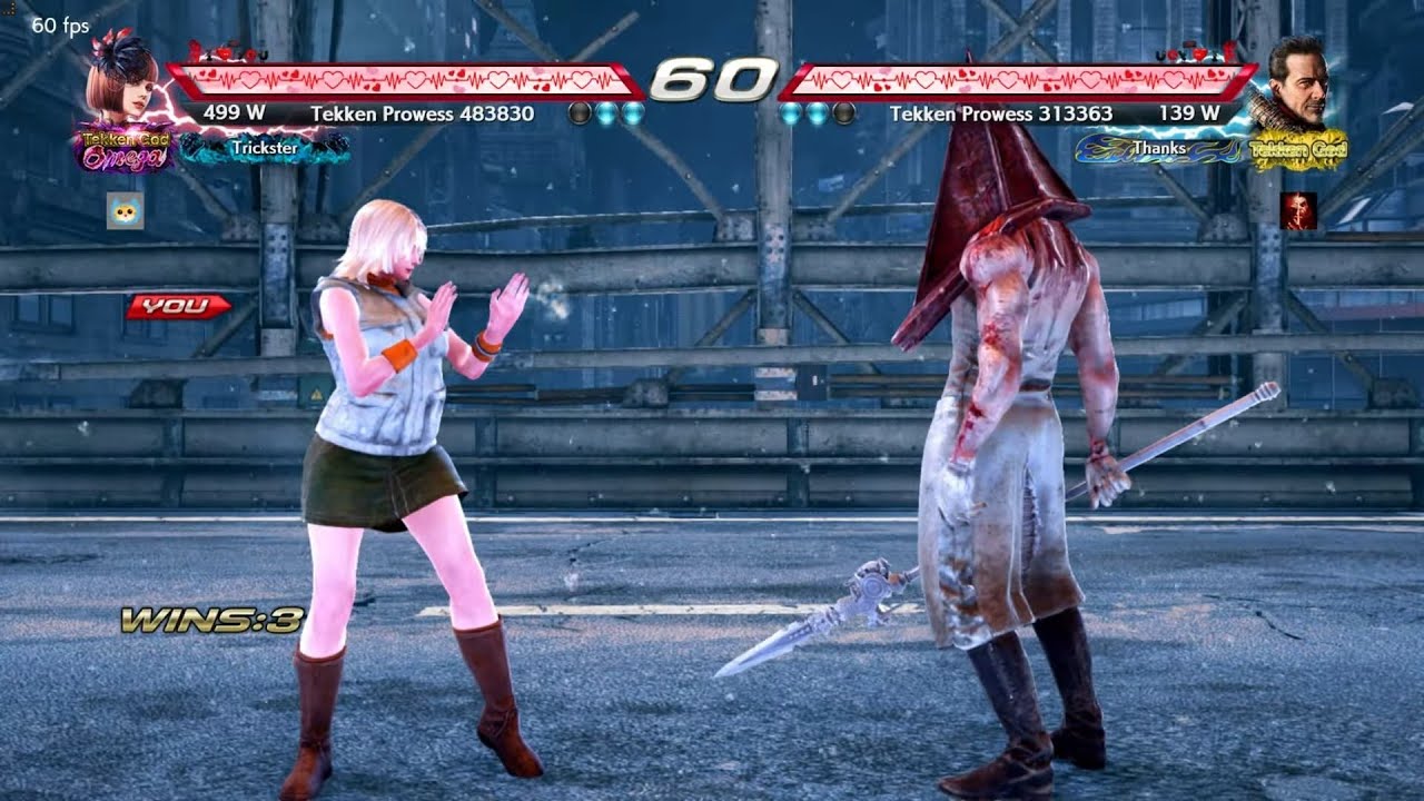 Silent Hill x Tekken 7: Heather Mason (Anna) vs Pyramid Head (Negan)