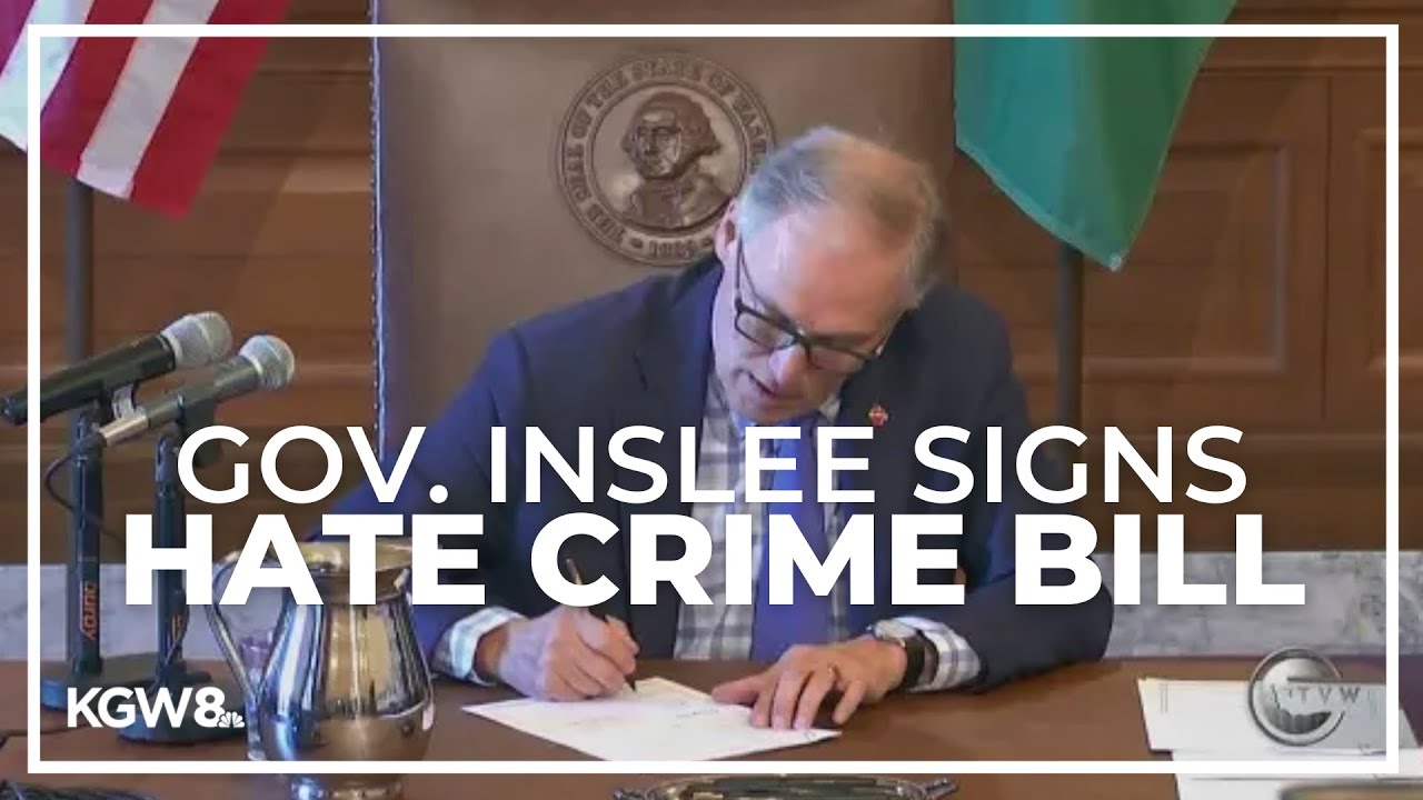 Washington governor signs new hate crime legislation