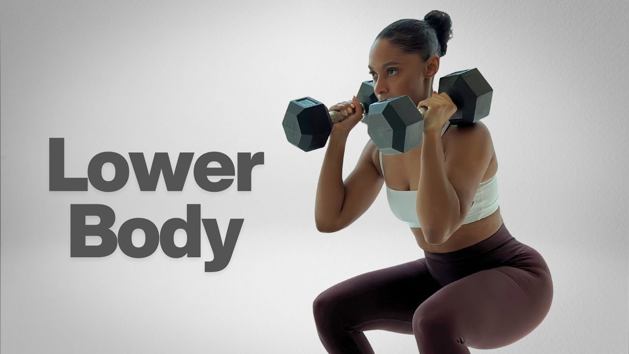 20 minute lower body strength, tone and burn dumbbell session