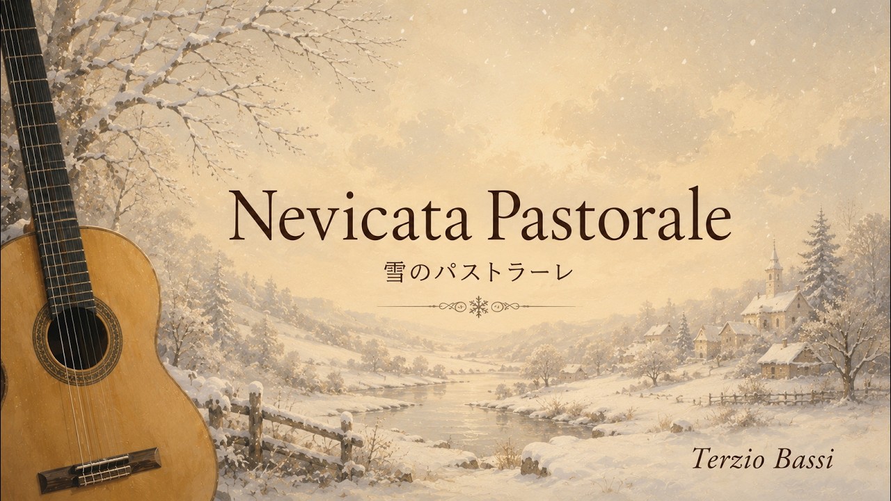 明けましておめでとうございます。 Happy new year! 雪のパストラーレ(テルツィ）Nevicata Pastorale（Terzi)