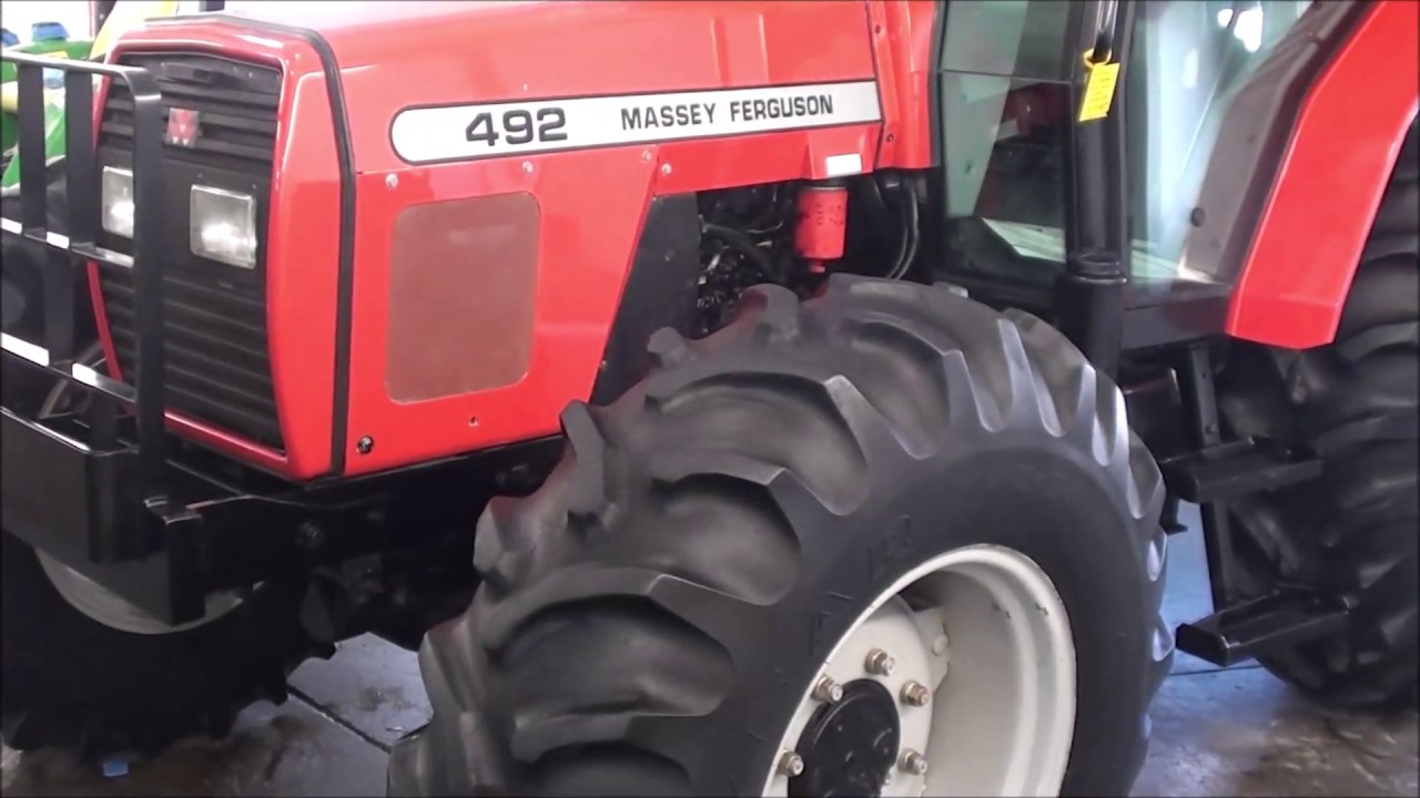 Отличный трактор MF 492 с малой наработкой в продаже! 4x4 и кабина