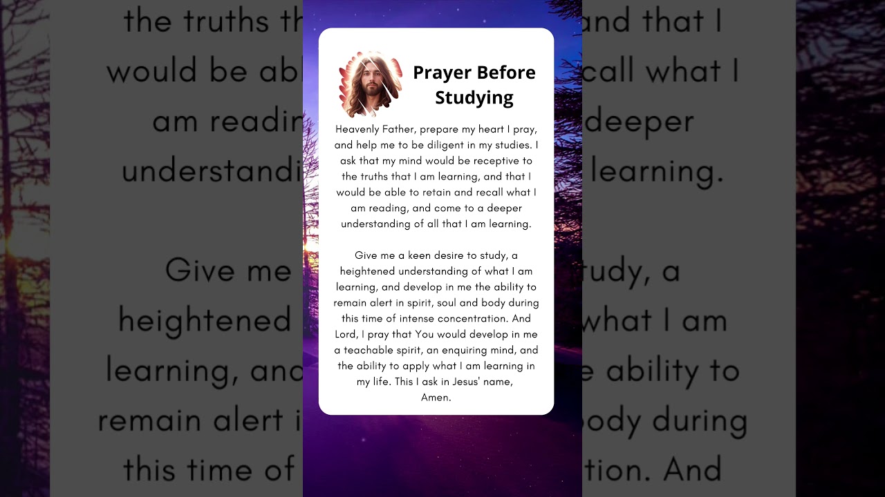 Prayer Before Studying #prayer #fyp #study  #amen #prayerful #before  #godmessage #jesus #motivation