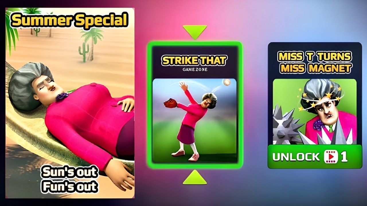 Scary Teacher 3d New Chapter Summer Special Sun's Out Fun Out's