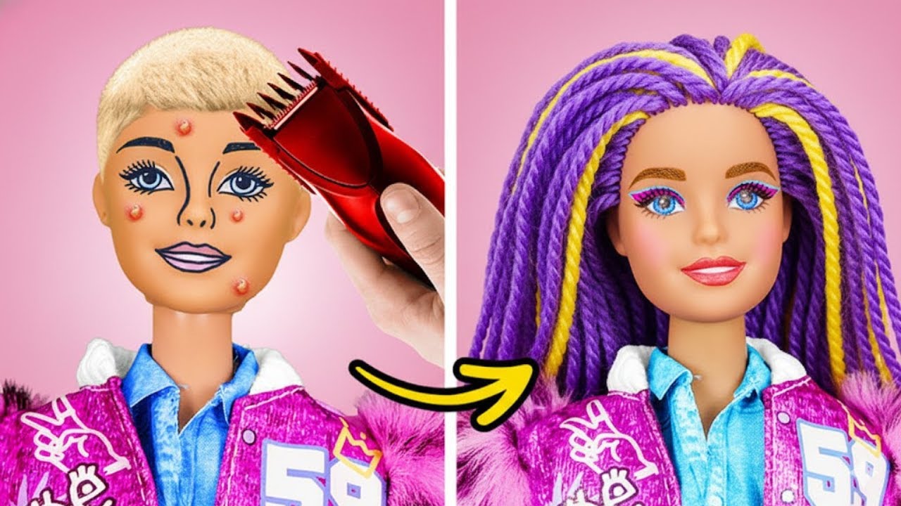 Amazing Hairstyle Glow-Up!💖✨ Tiny Doll Hacks That Actually Work🔥