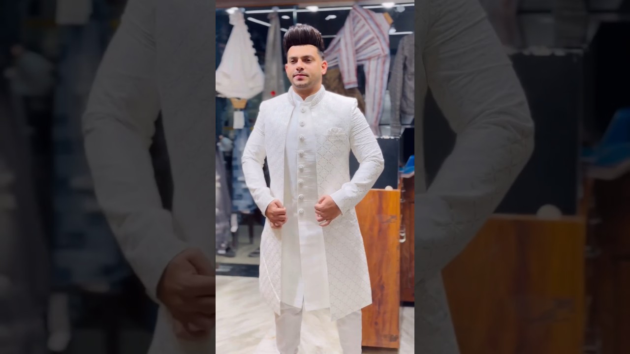 New 3 Peace Designer Sherwani Suits For Men's | #menssuitstyle #sherwani