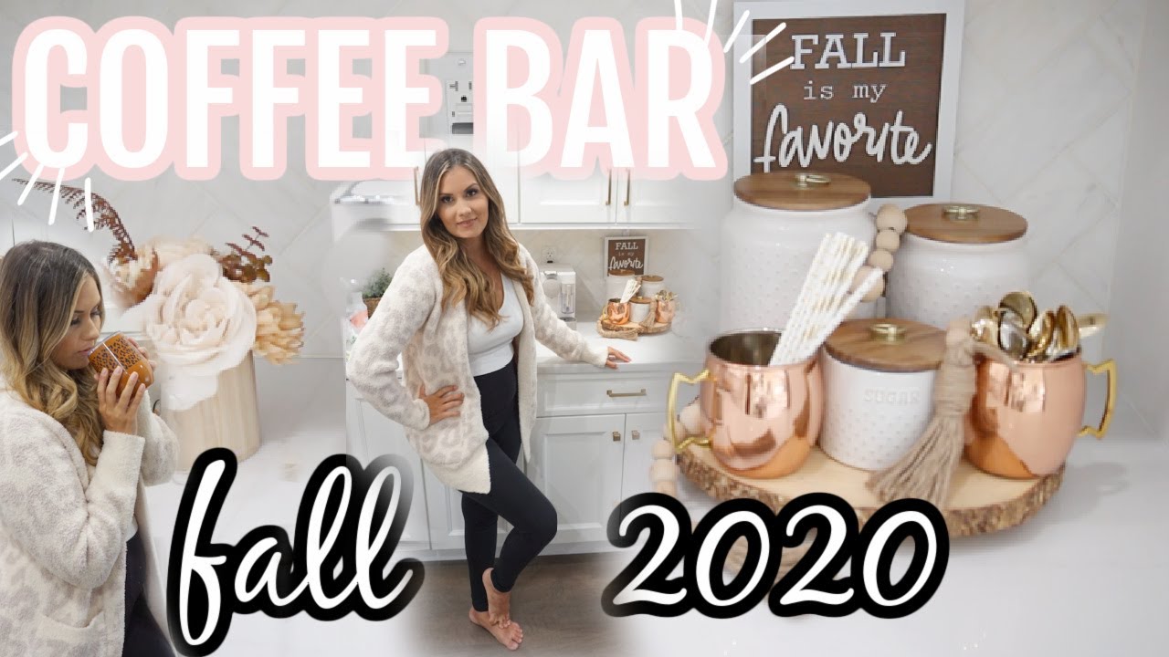 FALL COFFEE BAR DECOR 2020 | DECORATE WITH ME | KITCHEN DECOR