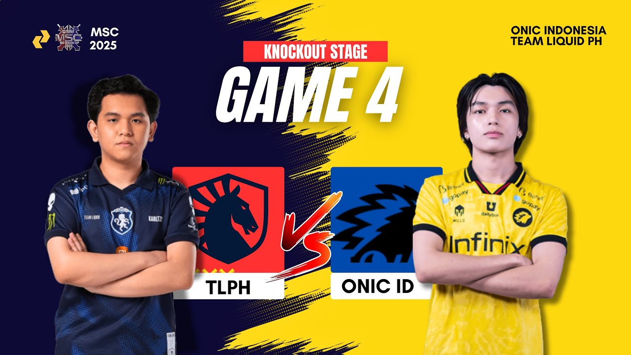 ONIC ID vs TLPH | Game 4 | Mid Season Cup MSC 2025 | Knockout Stage