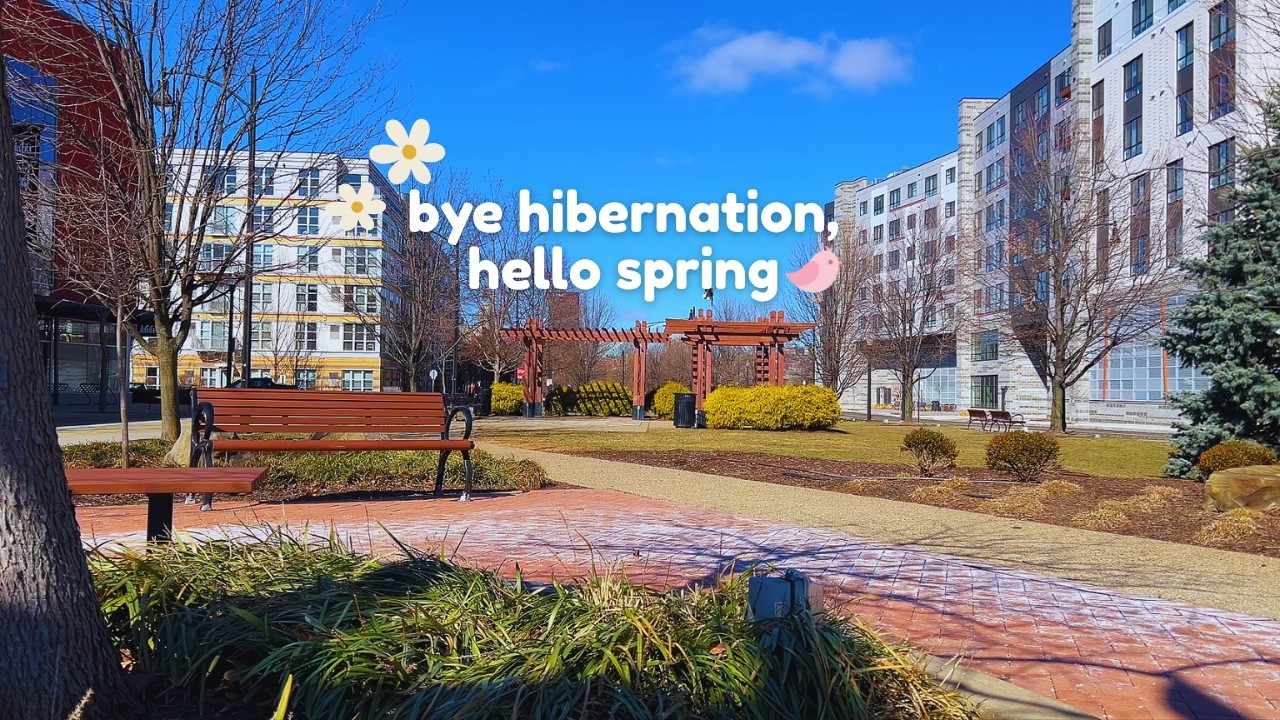 hibernation is over, time to wake up and get it done | Real Riverside Park Ambience for Productivity