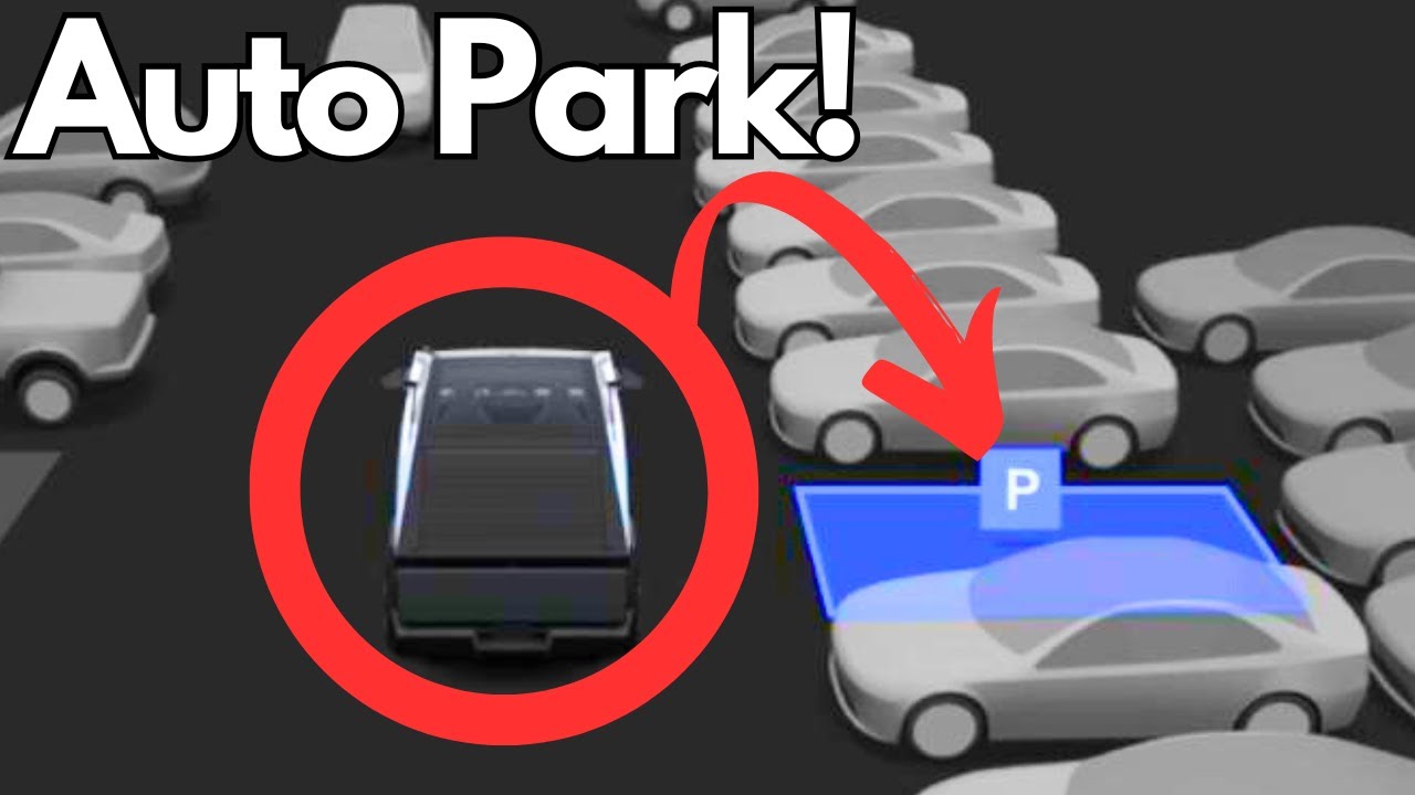 First Look at Tesla Cybertruck Autopark!