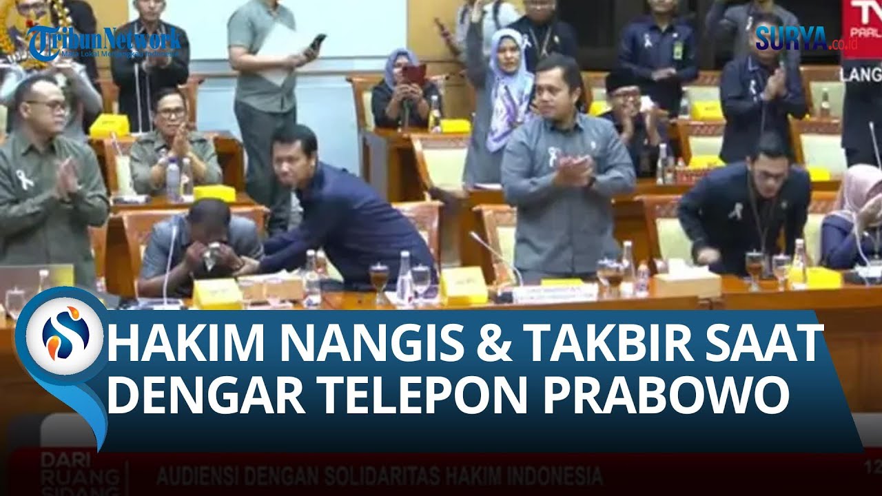 Momen PARA HAKIM Terharu Nangis hingga Teriak Takbir saat Prabowo Telepon, Janji Sejahterakan Hakim!