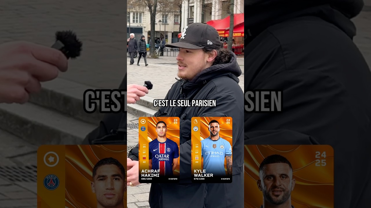 Quel 5 sur Sorare entre les joueurs du PSG et de Manchester City ⚔️