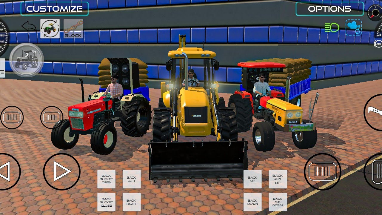 🔴Drive JCB and Uploading 🪨🏗Stone From Dumper🌋 Truck in Game #truck #jcb #tractor #dumper #games 0242