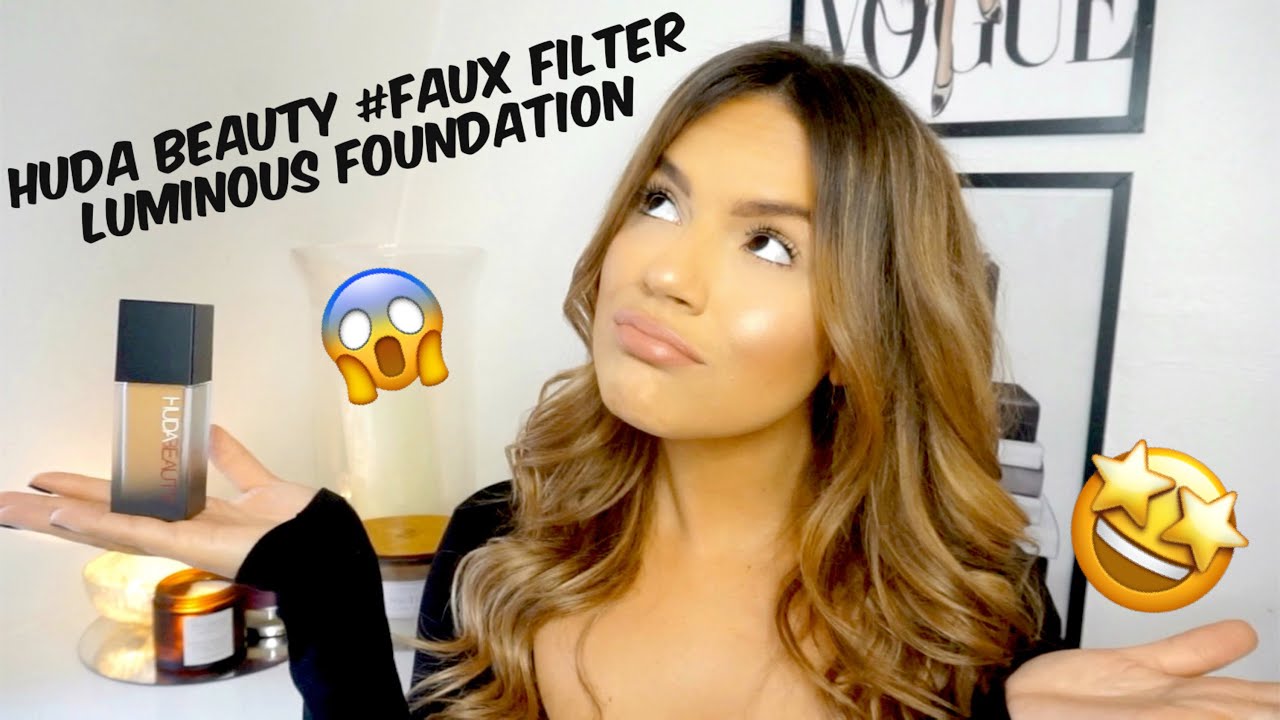TESTING OUT NEW HUDA BEAUTY FAUX FILTER LUMINOUS MATTE FOUNDATION!!!