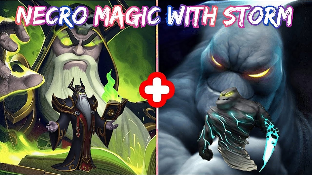 Castle Crush 🔥 Necromancer Magic With Storm 🔥 MOST TOUGHEST COMBO #1 🔥 Castle Crush Gameplay