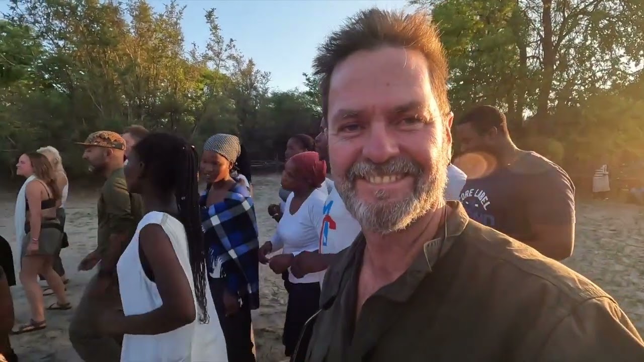 Gudigwa welcome from the village choir and community