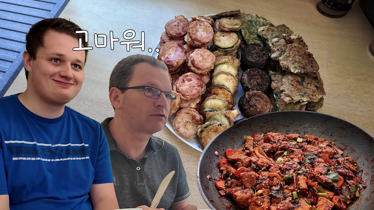 수해 복구로 고생한 소방관 처남과 장인어른에게 한식을 거하게 대접했더니..