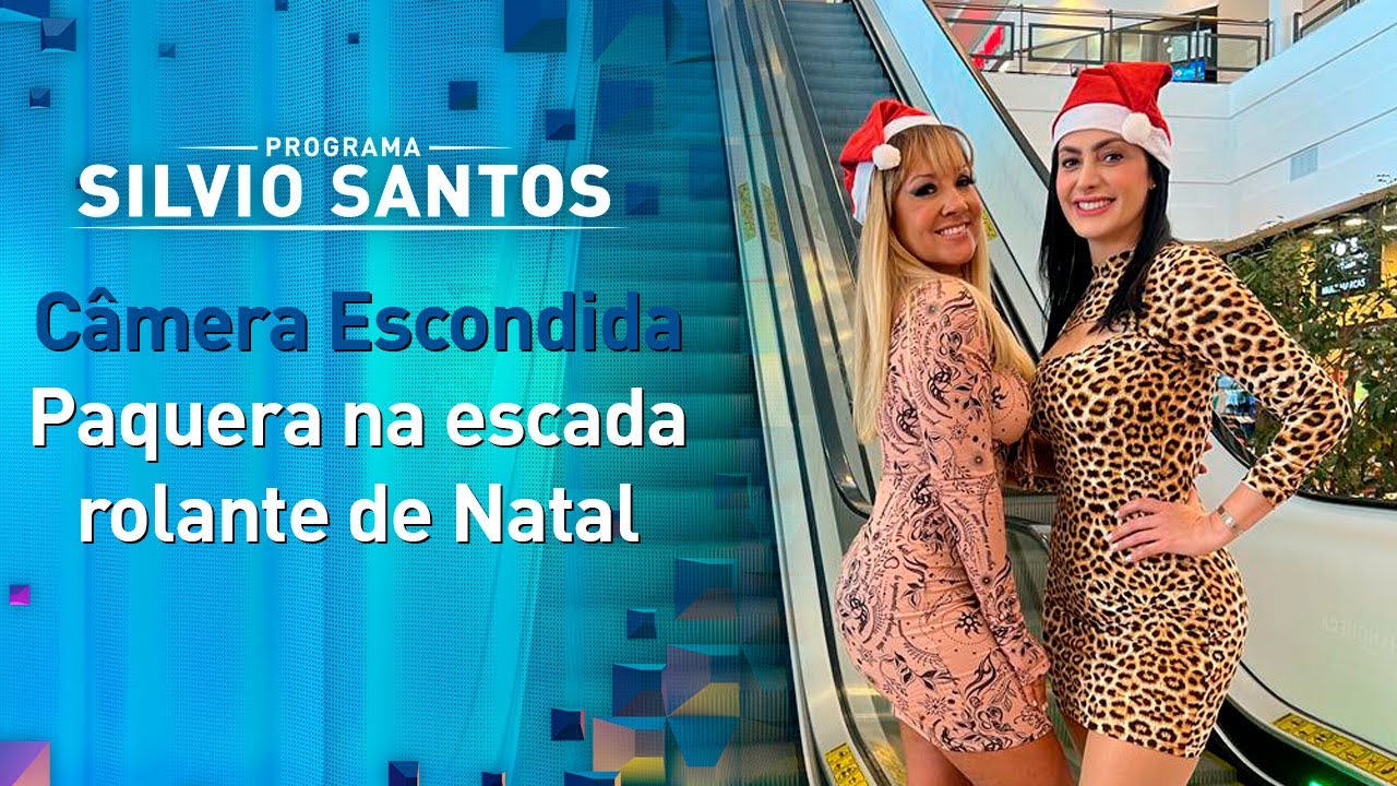Paquera na Escada Rolante de Natal -  Christmas Love Escalator Prank | C&acirc;meras Escondidas (25/12/22)
