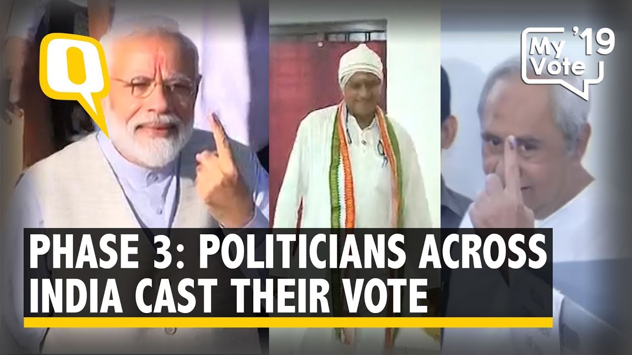LS Polls Phase 3: Politicians Cast Their Votes Across 117 Constituencies | The Quint