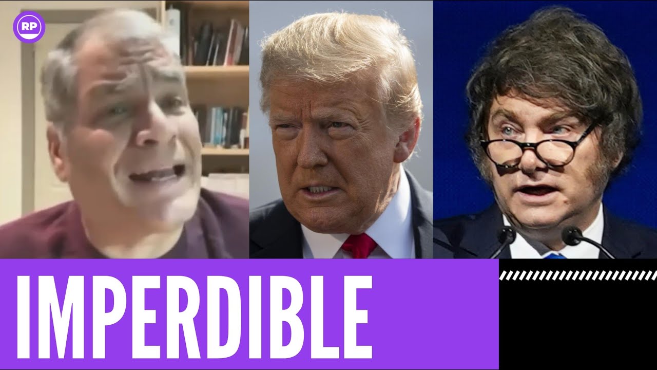 RAFAEL CORREA LE LLENÓ LA CARA DE DEDOS A TRUMP Y A MILEI