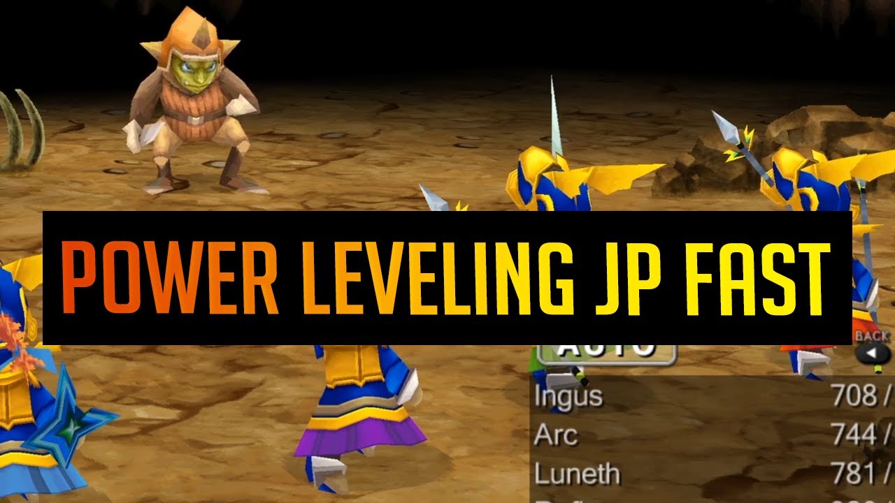 Final Fantasy 3 Guide - Power Level up Jobs Fast [Quick Tutorial for every Job's JP amount]