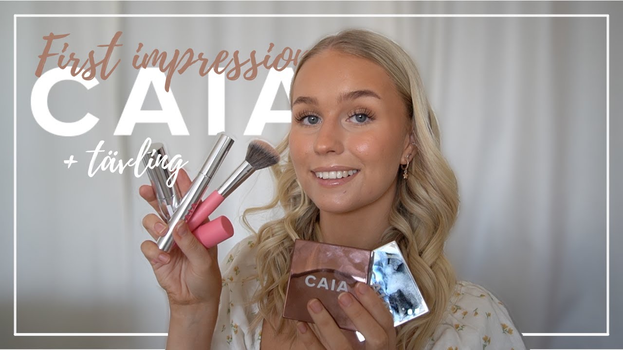 TESTAR MASSA NYTT SMINK FRÅN CAIA + TÄVLING
