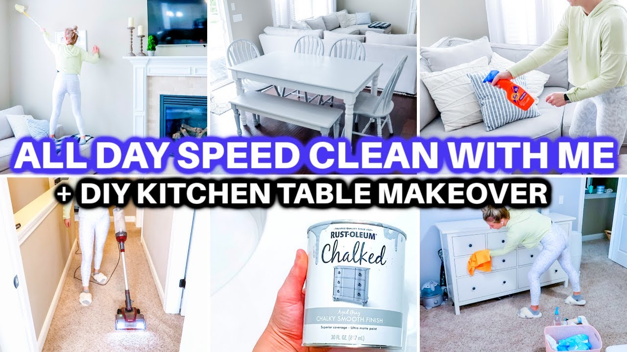 ULTIMATE SPEED CLEAN WITH ME 2021| EXTREME CLEANING MOTIVATION | CHALK PAINT FURNITURE FLIP MAKEOVER