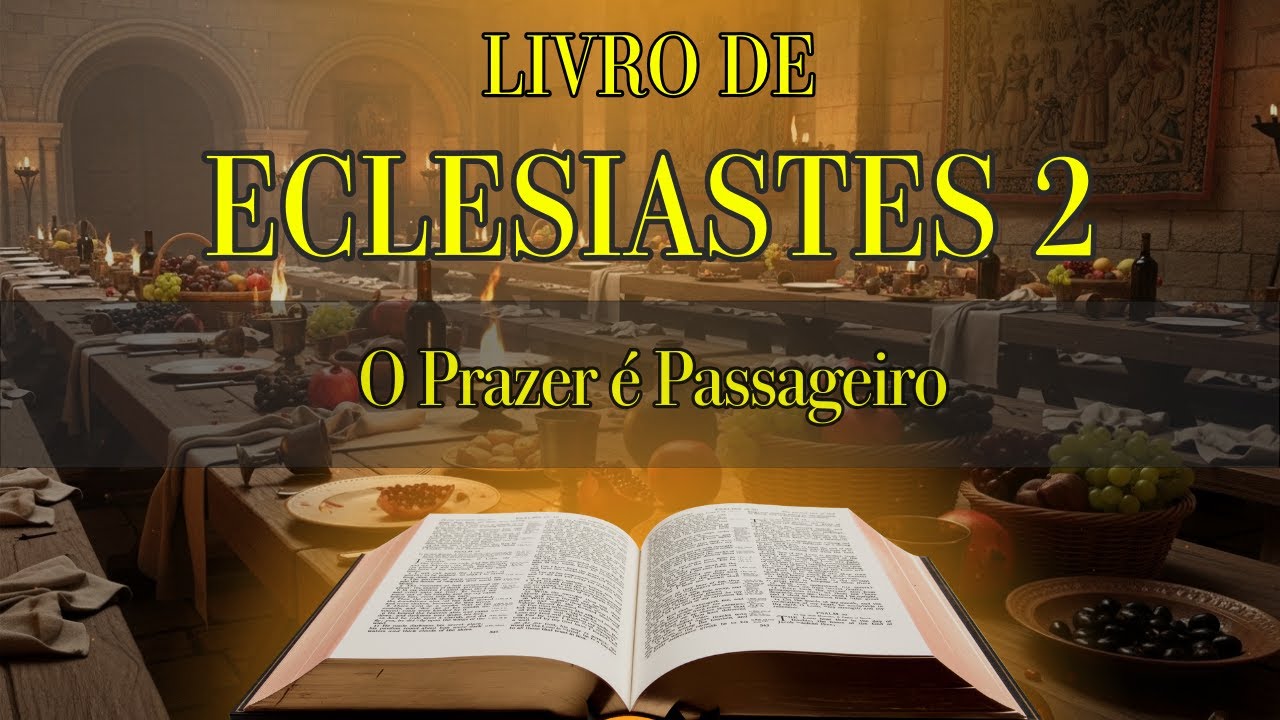 🔊📖  Áudio da Bíblia Sagrada: Eclesiastes  Capítulo 2 - Com Texto.