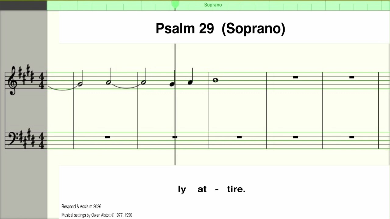 R&A Psalm, The Baptism Of The Lord 2026, Soprano