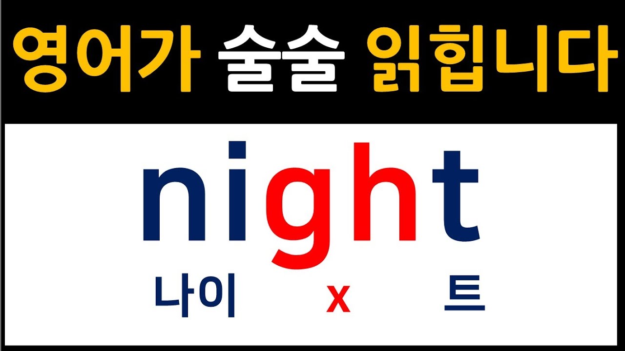 [영어 읽는 법] 영어를 읽는 규칙 / 묵음/ 쉽게 영어를 읽게 됩니다!!^^