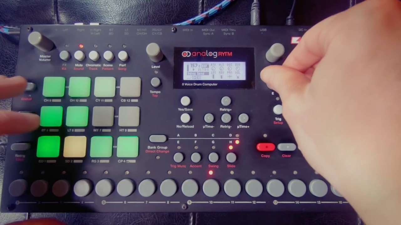 Glo Phase - Analog Rytm Live Set - 157 bpm